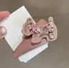 Pinza para el pelo con forma de corazón de niña coreana, lindo perrito de dibujos animados, diamante brillante, flequillo lateral, clip BB