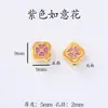 Accesorios estilo chino Chapados en oro Cuentas espaciadoras Pulsera hecha a mano para DIY Cadena para teléfono Color del Dios de la Riqueza Amarillo Colgante de la fortuna que conserva el color Agujero grande Venta al por mayor