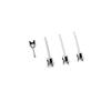 Pino de Orelha Redondo com Garra Quatro Pontas em Aço Inoxidável 3-10mm Suporte de Zircônia com Garra Anel de Solda Suporte de Pino de Orelha Acessórios para Joias DIY