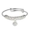 Versão Infantil Pulseira Sino Palácio Sino Pulseira Infantil Pulseira de Prata Banhada para Bebê Anel Presente de Nascimento Lua Cheia Joias de Prata