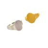 Nuevo Anillo Ovalado de Diseño Nicho Personalidad Moda Anillo de Acero Inoxidable para Mujer 18k Anillo Ajustable para Usar a Diario