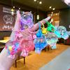 2026 Adornos Acrílicos Lindos Hechos a Mano con Arena Líquida en una Botella, Colgante para Llavero, Juguete Creativo Lindo de Moda para Niños