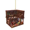 Nuevo Colgante Creativo Estilo Librería Transfronteriza Decoración para Árbol de Navidad Coche Colgante Acrílico Colgante