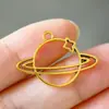 Pendientes de Cohete Astronauta Huecos Personalizados Estilo Coreano Accesorios de Collar Colgante Planeta Tierra Accesorios Hechos a Mano DIY