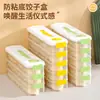 Caixa para Dumplings para Uso Doméstico, Caixa de Armazenamento para Freezer, Caixa Específica para Geladeira de Cozinha de Grau Alimentício para Classificação e Conservação de Dumplings e Wontons