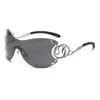 Gafas de una sola pieza modelo nuevo Jamie L5024, estilo europeo y americano, gafas de sol sin montura únicas e inspiradas en la tecnología, gafas de sol de moda estilo callejero