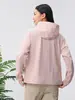 Ropa de Verano de Alta Gama para Mujer para Exteriores con Protección Solar, con Capucha, Secado Rápido, Transpirable, Talla Grande, Chaqueta de Calidad Amigable con la Piel para Ciclismo y Montañismo, Fresca y Cómoda