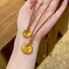Tienda de Joyería de Cuerda Trenzada Mismo Estilo Cuerda de Joyería de Gama Alta Cordón para Collar Premium con Colgante Chapado en Oro Cordón Colgante Unisex
