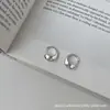 Pendientes únicos y sencillos de un solo diamante, un nuevo artículo de moda popular, elegantes, lujosos, diseño versátil, pendientes de alta gama