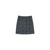 Shengdu26 Otoño/Invierno Nuevo Estilo Francés Estilo Socialité Hilo Floral Seda Brillante Estilo Chanel Falda de Traje de Longitud Media de Doble Botonadura