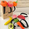 Diadema para el cabello con forma de fruta y verdura, pinzas para el cabello para mujer, accesorio para la cabeza distintivo, creativo y divertido, diadema de presión para lavarse la cara, goma para el cabello, cueva para el cabello