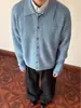 Suéter Cárdigan de Punto Grueso Estilo Americano para Hombres y Mujeres, Nuevo Estilo Primavera/Otoño, Holgado, Versátil, Estilo Perezoso, Ropa Exterior de Manga Larga