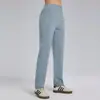 Pantalones Deportivos Nuevos de Primavera y Otoño para Mujer Cintura Elástica Alta Elasticidad Transpirables Pierna Ancha Pierna Recta Pantalones de Running Fitness Yoga