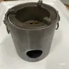 Fogareiro de chá para uma pessoa para uso doméstico, fogareiro externo a carvão, queimando carvão, fogareiro de chá com chama aberta, aparelho para fazer chá, aquecedor de chá, fogareiro à prova de vento