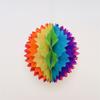 Bolas de Panal de Papel de Forma Irregular para Escaparate, Adornos Colgantes para Decoración de Fondo de Fiesta Navideña, Bolas de Panal con Flecos Multicolor