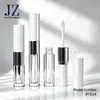 Tubos de Lipstick de Doble Extremo Redondos Jinze para Pedidos, Tubos de Brillo de Labios, Materiales de Empaque de Tubo Vacío de Plástico