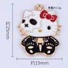 Serie de Halloween Transfronteriza Colgante Gato Kt Materiales para Accesorios DIY Aleación de Esmalte Colgante Individual Pulsera Collar Pendientes