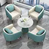 Mesa y Silla de Negociación Modernas y Simples Sofá Mesa de Café Combinación Mesa y Silla de Recepción de Hotel de Ocio Oficina de Ventas Mesa y Silla de Salón de Belleza