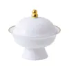 Restaurante de Hotel Club Shaxian Olla de cerámica china para guisar a prueba de agua guiso Bol para huevo al vapor Nido de pájaro con tapa Olla para guisar Buddha salta la pared