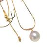 Accesorios de bricolaje, collar de perlas de plata esterlina S925, soporte vacío, colgante de cadena de hueso de serpiente simple a juego, soporte de plata, productos semiacabados