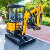 Exportar para o Brasil: Mini Escavadeira Agrícola, Máquina de Demolição e Escavação Interna de 1800KG, Pequena Escavadeira Modelo 18 com Certificação CE