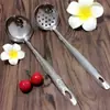 Conjunto de colheres de aço inoxidável para comércio exterior transfronteiriço, design criativo de garça, concha grande para sopa, escumadeira de sopa, colher e escumadeira para panela quente de cozinha doméstica