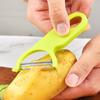 Plástico Pp Descascador de Cabeça Inclinada Aço Inoxidável Descascador de Frutas e Legumes Ferramenta de Descascar para Cozinha Descascador de Frutas e Legumes Doméstico Descascador de Aço Inoxidável