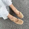 3051-1 Zapatos Casuales Vintage Ivy Estilo Mori Parte Superior de Viscosa Primera Capa de Piel de Vaca Punta Cuadrada Estilo Coreano Zapatos para Mujer
