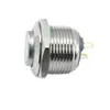 Loniu Botón Metálico de Acero Inoxidable de 12 mm Abierto Cobre Níquel Oxígeno Cabeza Alta Sin Luz Autorreparable Impermeable Interruptor de Botón