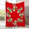 Manta Geek de Natal Grinch Flanela Camada Única Impressão Digital Manta temu Meia Hishin Pode Vir em Formato