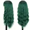 Peruca europeia e americana com franja de ar, permanente de milho, cabelo cacheado, adereço de cabeça, Amazon, venda cruzada, peruca de cabelo longo cacheado quente