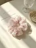 Fábrica Fonte Scrunchie Coreano de Organza Dupla Camada Gravata Criativa para Coque Scrunchie Gravata de Cabelo