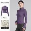 Jaqueta de Yoga Feminina, Jaqueta Fitness de Manga Longa Slim-Fit de Secagem Rápida para Corrida e Treinamento de Pilates