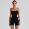 Mono de Yoga para Mujer Alta Elasticidad Ajustado Mono de Fitness Traje de Una Pieza Deportivo para Correr Entrenamiento