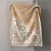 Novo xale estampado de cachemir de alta qualidade para primavera e verão, manta de ar condicionado de uso duplo, xale quente para viagem