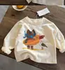 Camiseta de Manga Longa Infantil 2026 Outono Novo Estilo Meninos Estampa de Desenho Japonês Camada Base Bebê Casual Estilosa