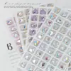 10mm Celebridad de Internet Explosiones Uña Punta Inferior Corazón Diamante Lujo Cristal Corazón de Melocotón Uña Amor Diamante Armadura Nupcial Joyería