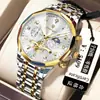 Poedagar/Marca Suiza 939 Reloj Multifuncional de Moda para Hombre Impermeable Luminoso de Cuarzo