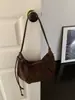 Bolso de Terciopelo Gamuzado para Mujer 2026 Nuevo Otoño Invierno Retro Merade Bolso de Hombro Único para Viajes Cotidianos Bolso Cruzado de Gran Capacidad Tipo Dumpling