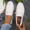 Zapatos Casuales para Mujer Tallas Grandes 2026 Primavera y Otoño Nuevos Mocasines Británicos con Cordones, Mocasines Modernos de Punta Redonda
