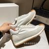 Zapatos Dexun para Pareja 2021 Plataforma Suela Gruesa Casual con Cordones Combinación de Colores Elevadores Planos de Cuatro Estaciones Zapatos Ins con Suela Gruesa para Mujer Cómodos