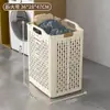 Cesto de roupa suja para banheiro, dobrável, grande capacidade, para guardar roupas sujas, e pode ser movido