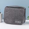 Bolsa Cosmética Dobrável Impermeável de Viagem Fosca para Armazenamento de Cosméticos Portátil Grande Capacidade Transparente Gancho Bolsa de Higiene