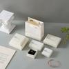 Juego de tapa y base de caja de cartón para joyas, ideal para anillos, pendientes, collares, pulseras y brazaletes.; Cajas de embalaje para joyería al por mayor en stock