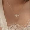 Amor Coroa Asas de Anjo Colar Meninas Nicho High-end Luz Luxo Moda Atacado ins Estilo Clavícula Cadeia Na Moda