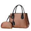 Bolso de mano de cuero brillante con estampado de piedras, bolso grande a la moda que combina con todo, bolso nuevo para mujer de otoño e invierno, bolso cruzado de alta gama para mujer.