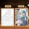 Pintura de Iluminação Ambiente Hatsune Future miku Luz de Noite Luminosa de Mão Luz de Atmosfera para Quarto Enfeites Secundários de Animação
