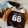 Camiseta con Estampado de Letras para Niños, Manga Larga para Niños, Colección Otoño 2026, Top con Estampado de Estrellas para Niños Pequeños, Camiseta Básica Pura de Algodón para Bebé, Elegante para Niñas