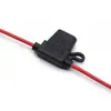 Portafusibles de coche a prueba de agua caja de fusibles tipo enchufable portafusibles de coche PVC con portafusibles de cable