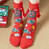 Nuevos Calcetines Navideños Populares de Amazon Transfronterizos Otoño e Invierno Algodón Calcetines Magnéticos de Moda Calcetines de Media Pantorrilla Fabricante